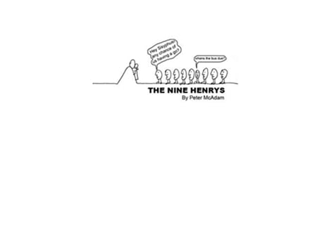 Livro The Nine Henrys de Peter McAdam (Inglês)