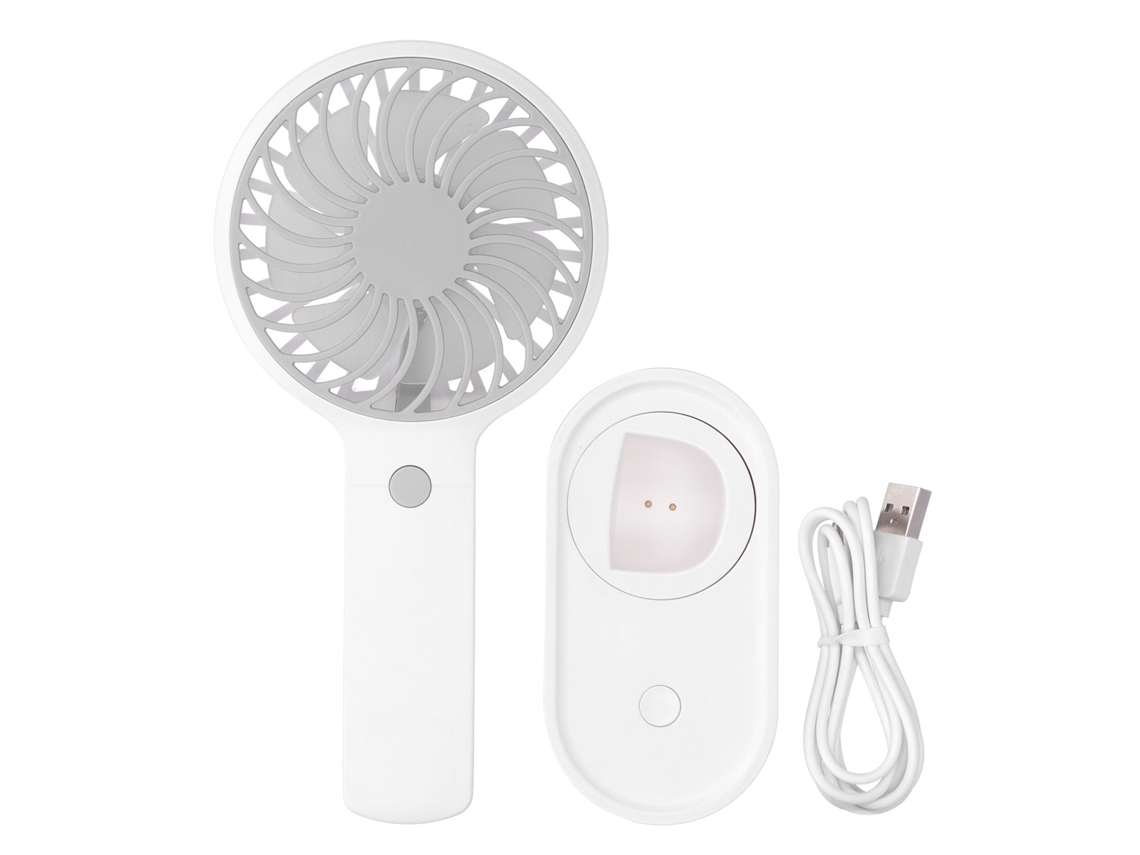 Ventilador Mesa Portátil Oscilação 90° 3 Velocidades Branco