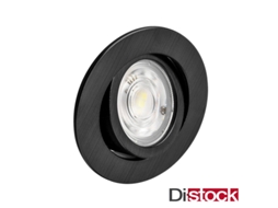 3N1 Preto Construído -In Led Preto 7W Ip20 BRAYTRON