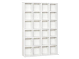 Estante porta CD com 24 prateleiras ajustáveis (130,5x89x20 cm) BTFORUS