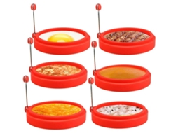 Anéis De Ovo, Conjunto De 6 Moldes Para Ovos Fritos Frigideira Tfrf