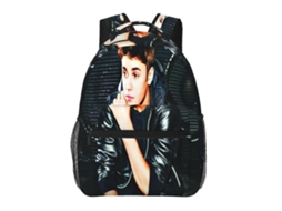 Mochila K34 Justin Bieber Para Estudantes, Durável E Leve, Com Alça De Ombro Impermeável E Respirável. Loja Olysi