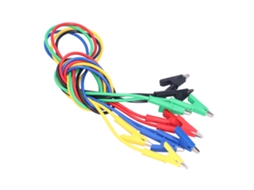 Test Cables Laxiscreed Para Ligação De Energia Com Clips De Crocodilo, Ideal Para Elétrodos E Medições Seguras