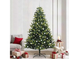 Vidaxl Árvore De Natal Artificial Articulada 300 Leds Verde 240 Cm