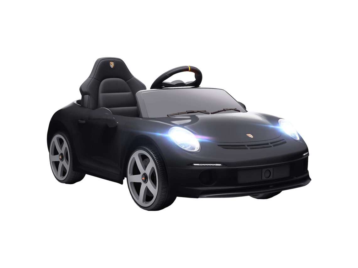 Carro Elétrico 12v, Controle, Música, Buzina, Usb, Cinto, 3-5 Anos, Preto