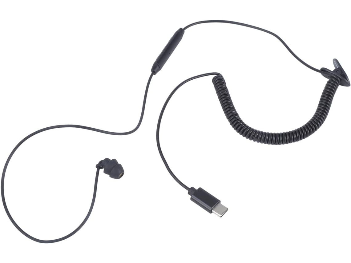 Casco Usb Unilateral Com Cabo Ajustável, Microfone Anti - Ruído E Design Ergonômico Para Telefones, Tablets E