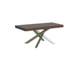 Mesa de Jantar Extensível 90X140/244 Cm Volantis Premium Nogueira Quadro 4/A ITAMOBY