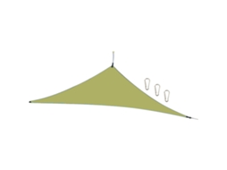 Toldo Triangular Uv Resistente 13ft Jardim Exterior