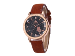 Reloj De Cuarzo Elegante Casual Para Mujer Moda Regalo (café)