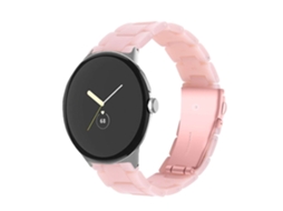 Bracelete Resina Luxury Rosa Google Pixel Watch
