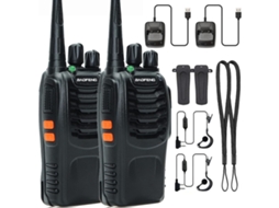 Walkie talkies para Adultos com Longo Alcance, Fone de Ouvido, Recarregável, Rádio Bidirecional AQUAFORGE