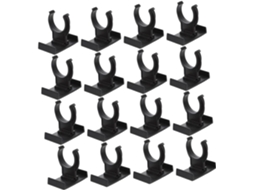 Doitool 24 Peças Niveladores De Pé Armário Ajustáveis Em Pp Preto, Clips Para Pés De Móveis Com Boa Capacidade Carga