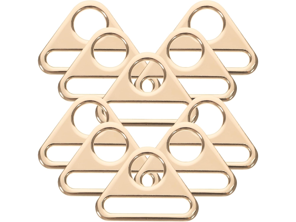 Conjunto De 10 Fivelas De Suspensório Ajustáveis Em Liga De Zinco, Com Formato Triangular, Para Roupas.