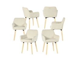 Conjunto de 4 Cadeiras de Jantar Estilo Escandinavo MEUBLES COSY