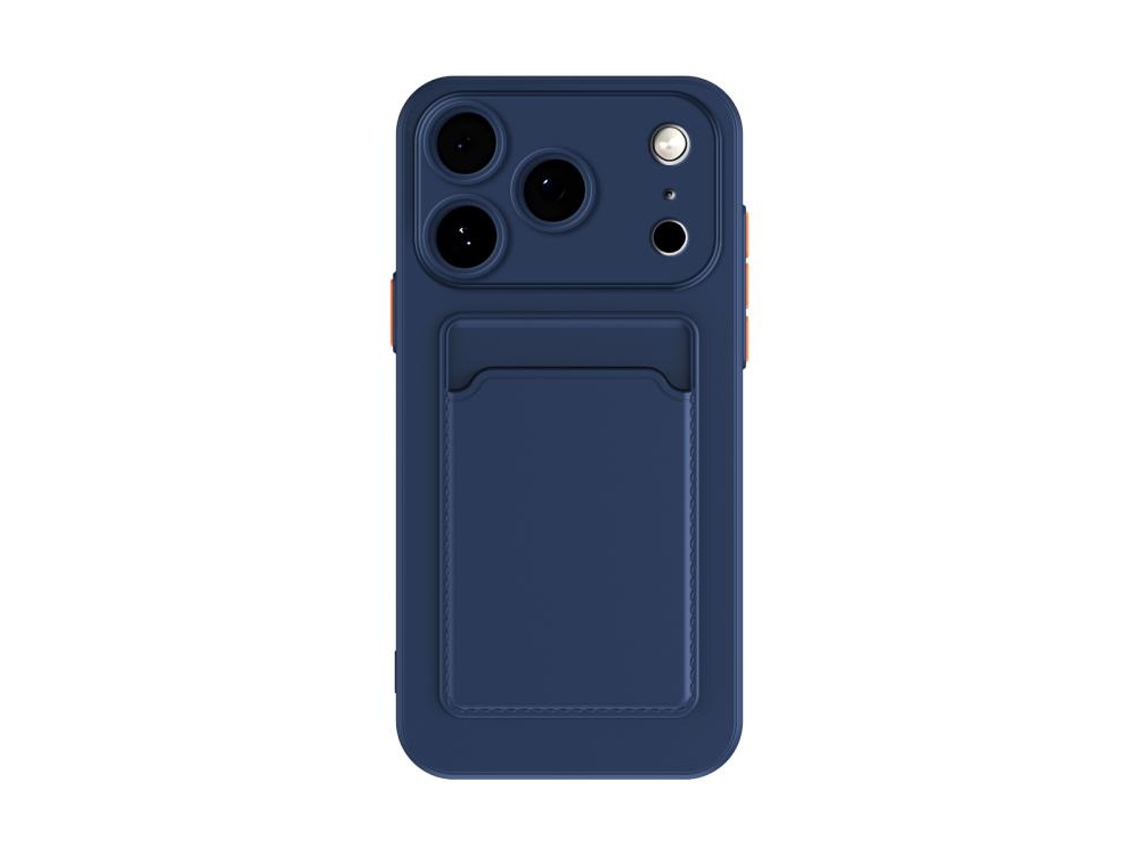 Capa Para Iphone 17 Pro Com Compartimento Para Cartão E Botões Contrastantes hw