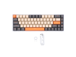 Teclado Rgb Com Chave Mecânica Vermelha De 68 Teclas