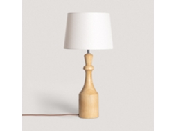 LEDKIA Candeeiro de Mesa Madeira Marala Iluzzia Blanco Viejo