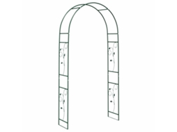 Conjunto 1 Arco De Jardim Vidaxl Verde Aço (115 X 37 X 231 Cm)