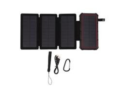 Carregador solar dobrável 2026 de 20000mAh com bateria externa USB-C para smartphones e tablets (A20000)