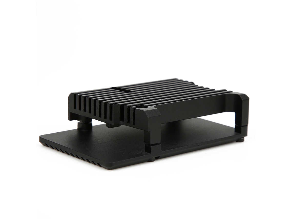 Laxiscreed Carcasa De Liga De Alumínio Para Raspberry Pi 4 Modelo B, Design Fino E Dissipação De Calor Eficiente