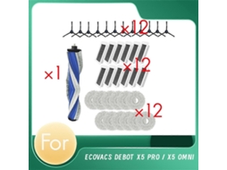 Conjunto De 37 Peças De Reposição Para Acessórios Do Robô Aspirador X5 Prosweeping.