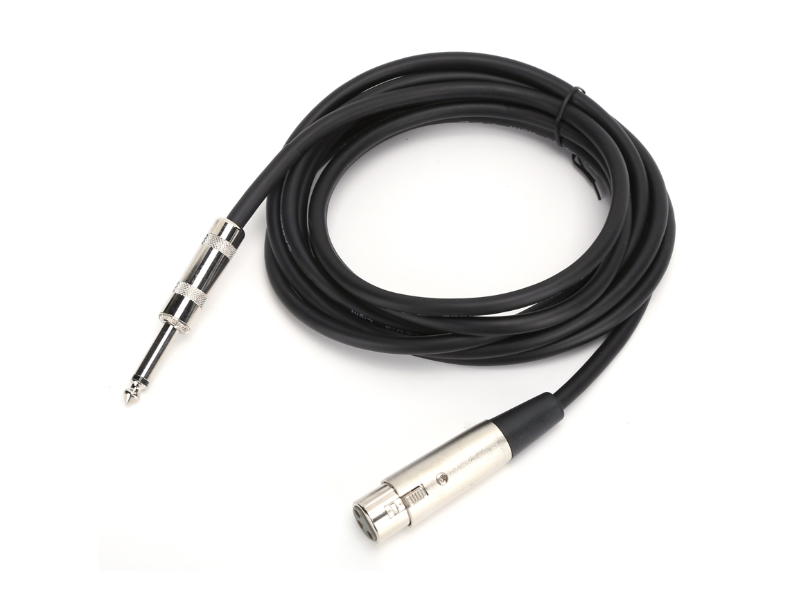 Cabo de Microfone Xlr Fêmea para 1/4 Polegada S/MARCA