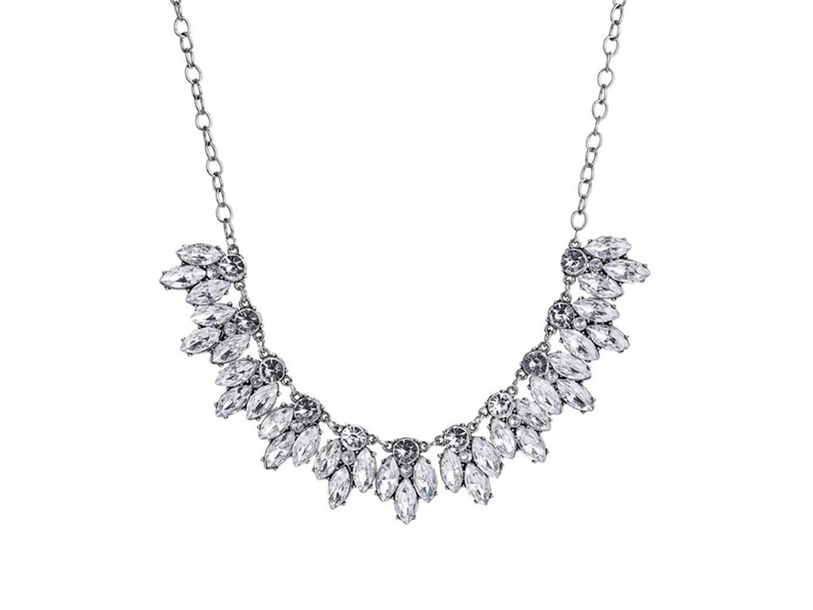 Colar Liga Feminino Diamantes Geométricos Moda