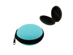 Estojo Zruxe Para Auscultadores Com Fecho E Bolso Interior (proteção Contra Quedas, Azul)