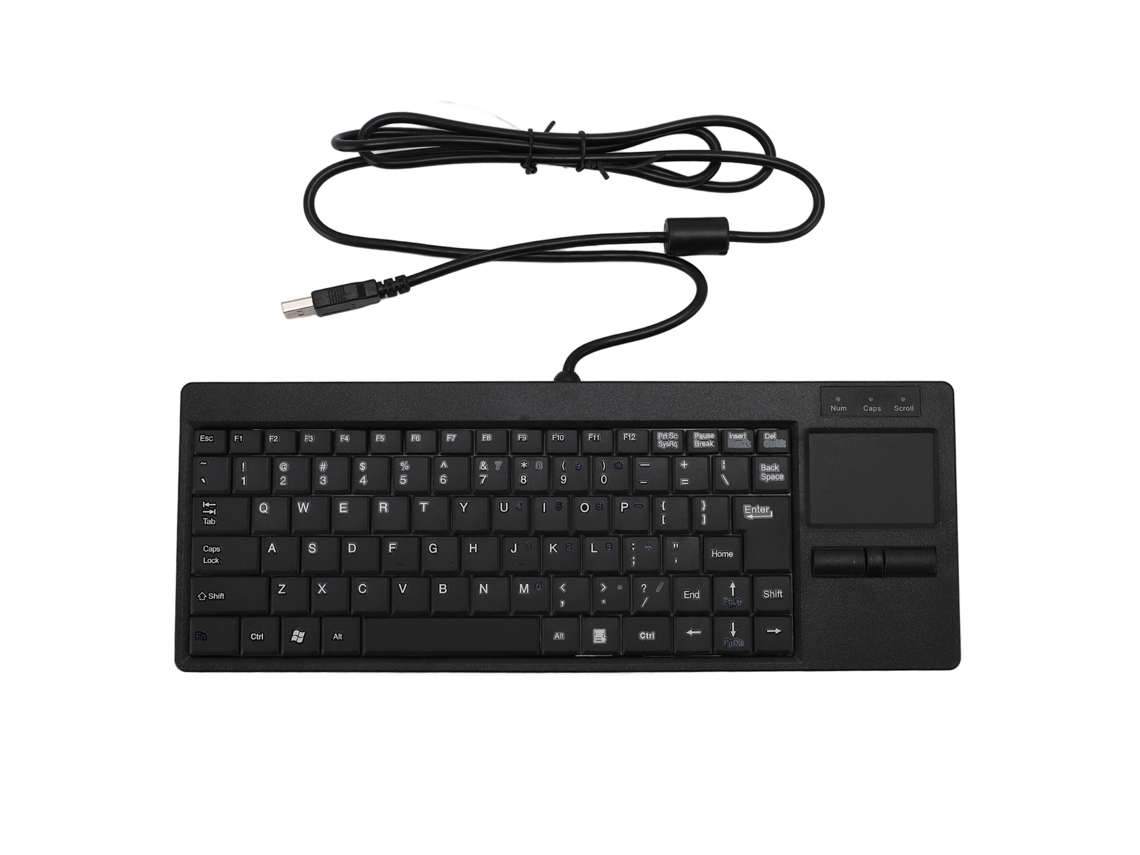 Teclado Mecânico Usb Com Touchpad Ip68 Resistente À Água Hub Mini Com Fio Para Uso Industrial