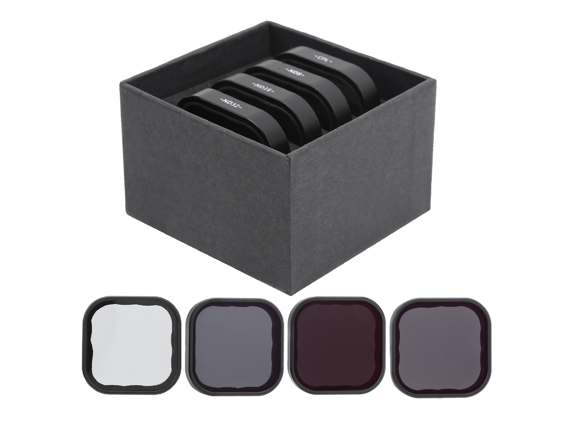 Telesin Cpl/nd8/nd16/nd32 Lens Filters 4 In 1 Set For Gopro Hero 9 Action Camera LAXISCREED