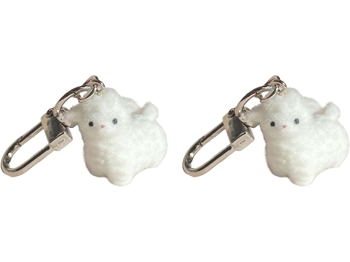 Chaveiro Versátil Em Formato De Alpaca, Feito De Resina Resistente