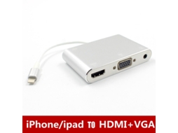 Adaptador Lightning para Hdmi / Vga com Audio 