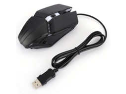 Rato com Fio LAXISCREED Led de Sete Cores Design Ergonômico 4d | LAXISCREED
