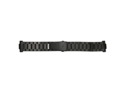 Pulseira de relógio inteligente de aço inoxidável de 20 mm com botões duplos ajustáveis para Huawei Watch Fit 2, preta Ly Ebike
