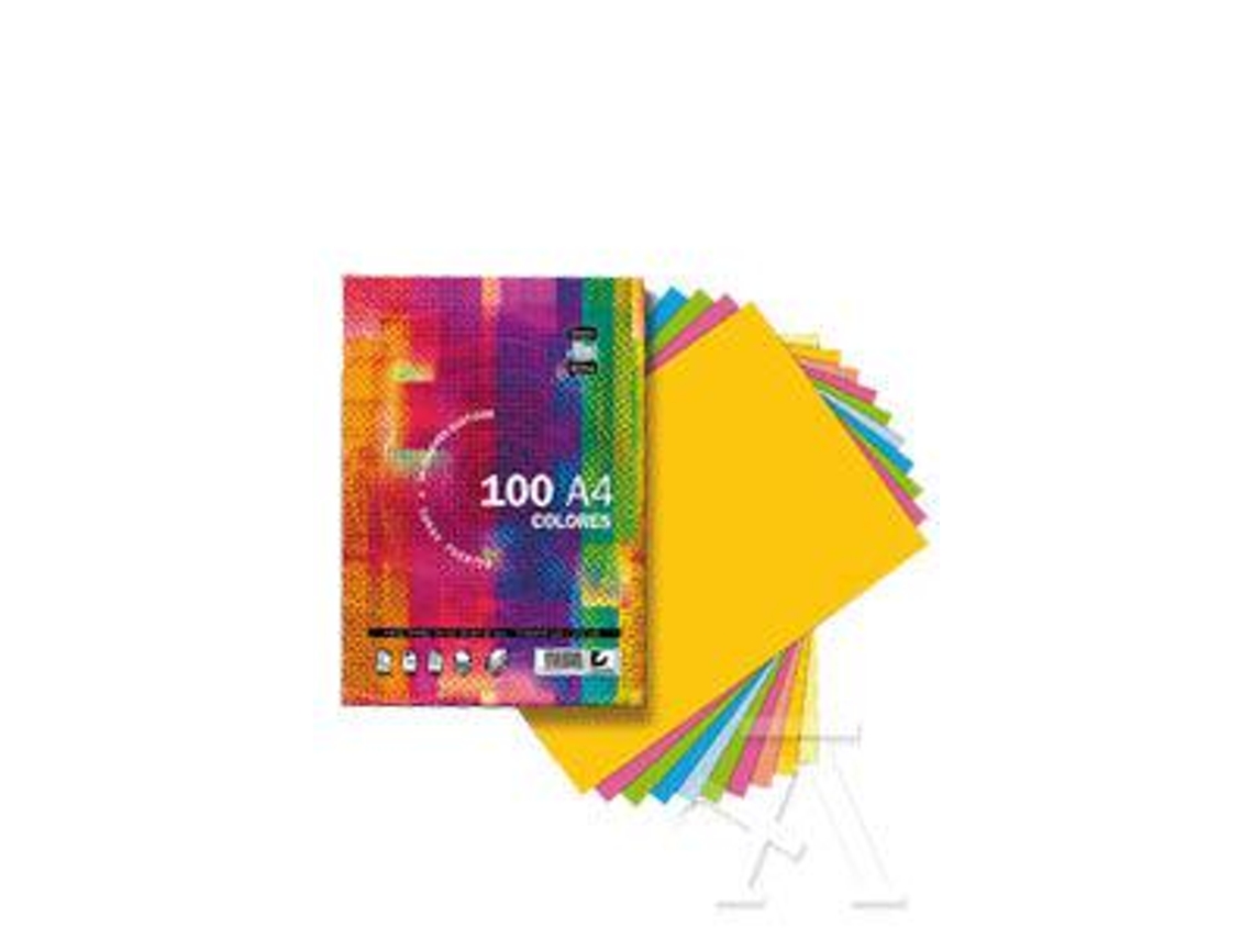 Paquete A4 100H 80G Tauro-Extra Color 10X10 Surtidos