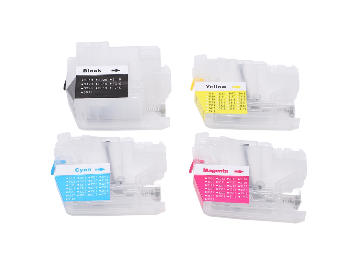 4 Cartuchos De Tinta De Repuesto Para Impresoras Lc3017 Bk, Lc3017c, Lc3017m Y Lc3017y.