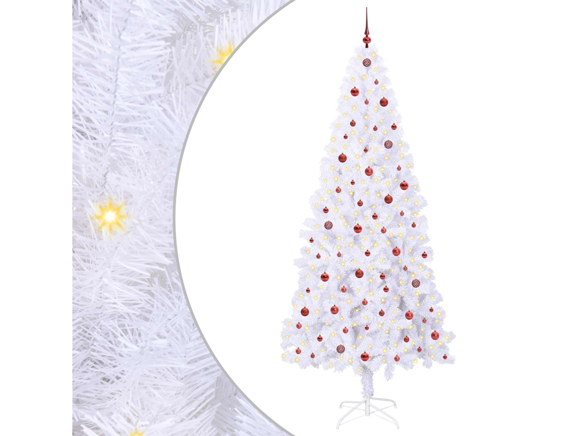 Decoração De Natal Vidaxl Branco Pvc (240 Cm)