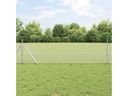 Vidaxl Cerca Hexagonal 0,8 X 50 M Aço Galvanizado Prateado