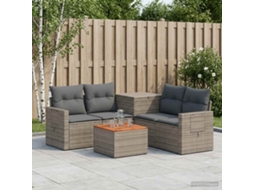 Vidaxl Conjunto De Sofás 6 Unid. Cinza E Cinza Escuro
