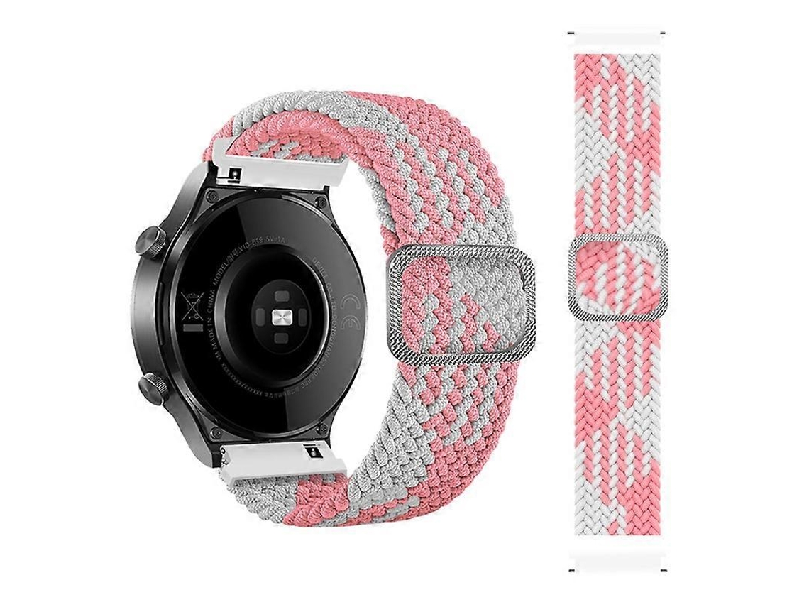 Pulseira De Nylon Trançado Ajustável E Elástica Para Samsung Galaxy Watch 3 De 45 Mm (arco-íris)
