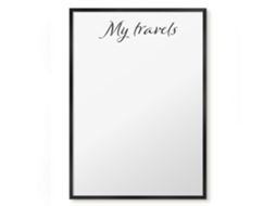 Magnetic Board For Wall My Travels For The Bedroom Espelharte (50x70 Cm)