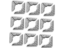 Valiclud 40 Protège - Protection D'angle 14 Mm Em Metal Nickelé - Lote De 40 Peças Decorativas Para