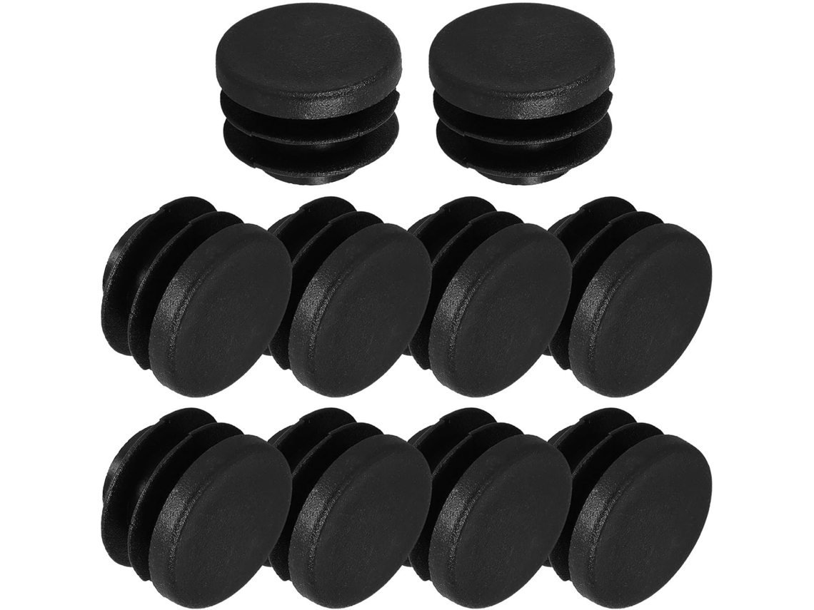 Conjunto De 10 Tampas Pretas E Leves Para As Extremidades Do Guidão, Com Fixação Segura Nas Extremidades.