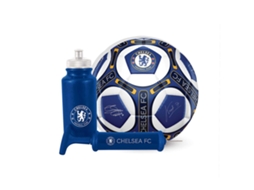 Kit De Presente Do Chelsea Bola De Futebol, Garrafa De Água E Bomba De Ar Azul Team Merchandise