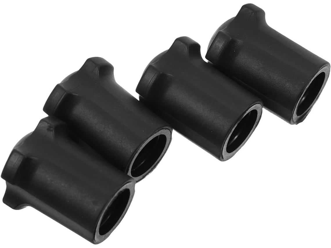 Conjunto De 4 Protetores De Pés De Cadeira Dobrável Pretos, Antiderrapantes.