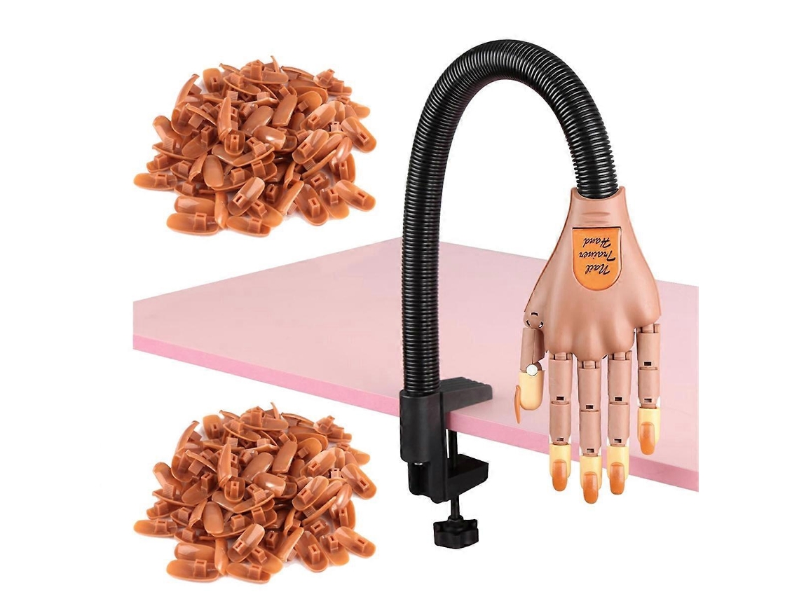Manequim De Prática Flexível Para Unhas De Acrílico Brilvibera
