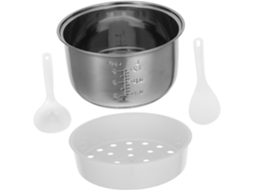 Panela Interna de Aço Inoxidável 304 para Panelas Arroz, 3l, Peça Reposição Antiaderente Elétricas. CHABERLU