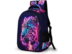 Mochila Com Estampa Oncinha Para Meninas, Escolar Adolescentes, De Leopardo Meninos Do Ensino Fundamental