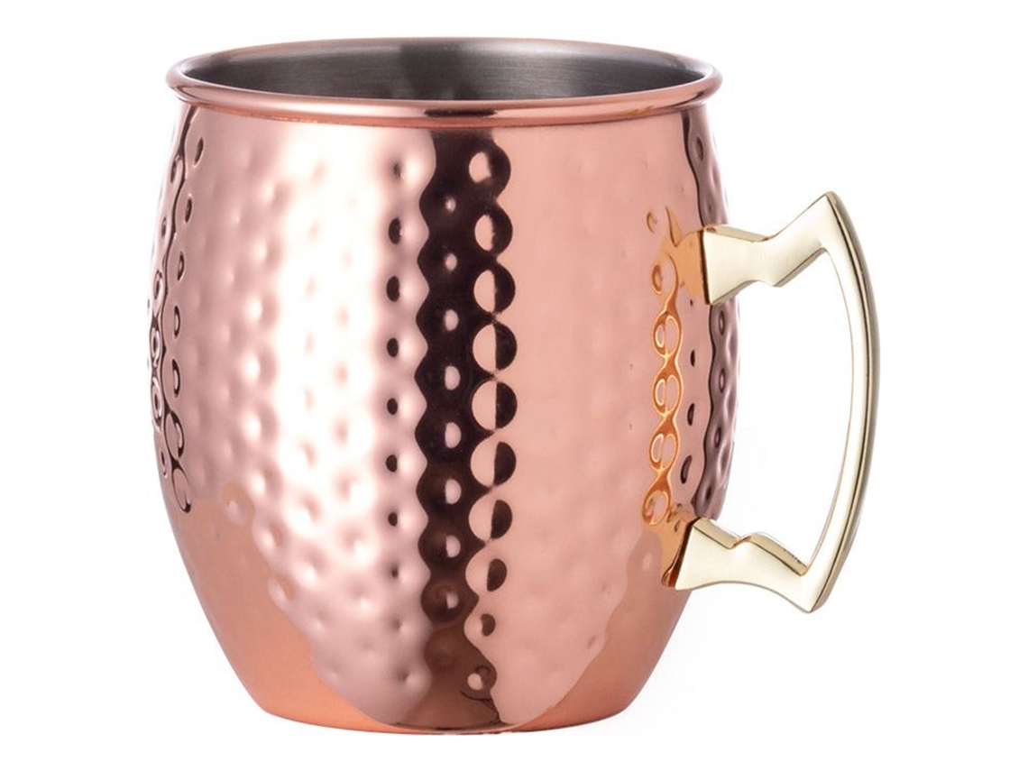 Caneca Vintage Rose Gold 500ml (aço Inoxidável) Kikasa