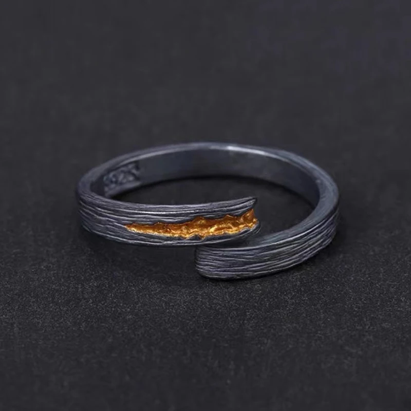 Anel Criativo Em Formato De Meia-lua, Perfeito Para Casais, Uma Ótima Opção De Presente Com Joias Combinando.